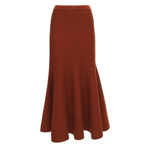 NEW - Gabriela Hearst Merino Wool Skirt - Copper - S